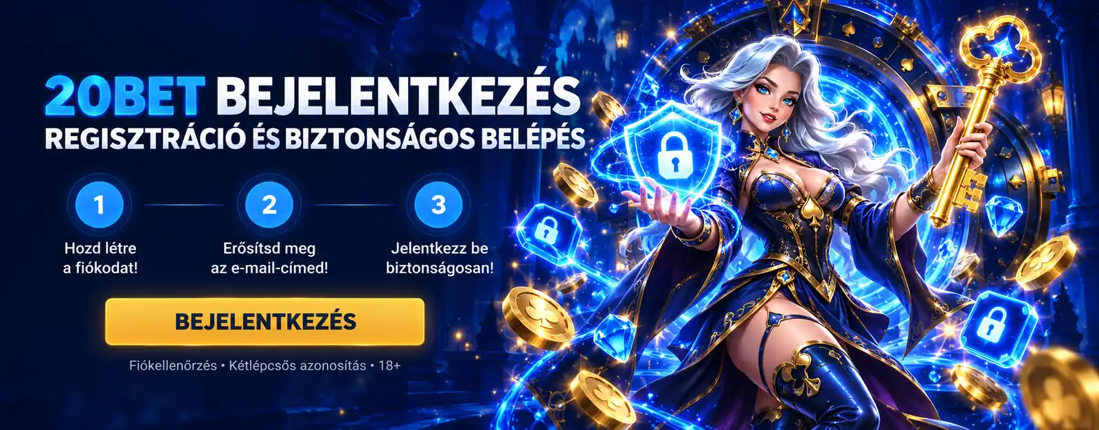 20Bet Casino bejelentkezés: regisztráció, e-mail-megerősítés és biztonságos belépés