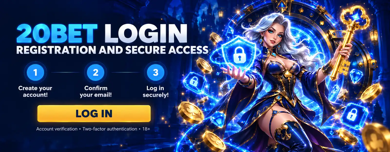 20Bet Casino login: registration, email confirmation and secure access