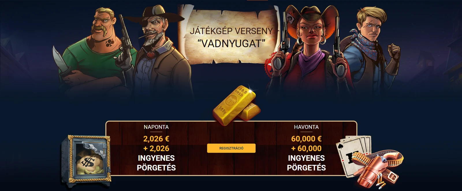 20Bet Casino Vadnyugat nyerőgép verseny: napi és havi díjalap ingyenes pörgetésekkel